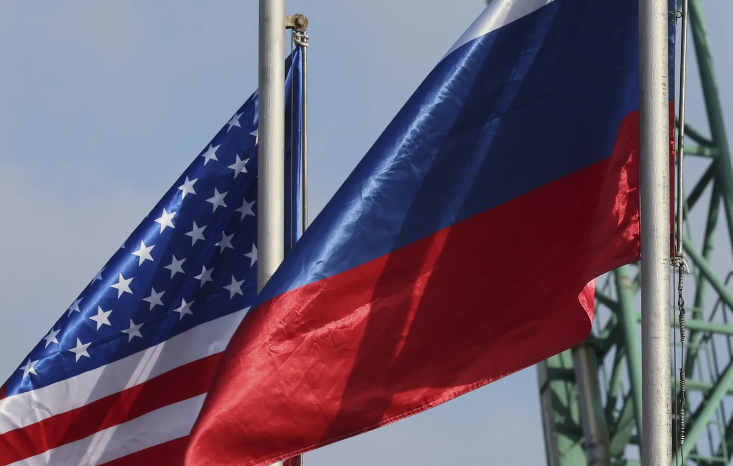 USA ja Venemaa lipud. Foto on illustratiivne.