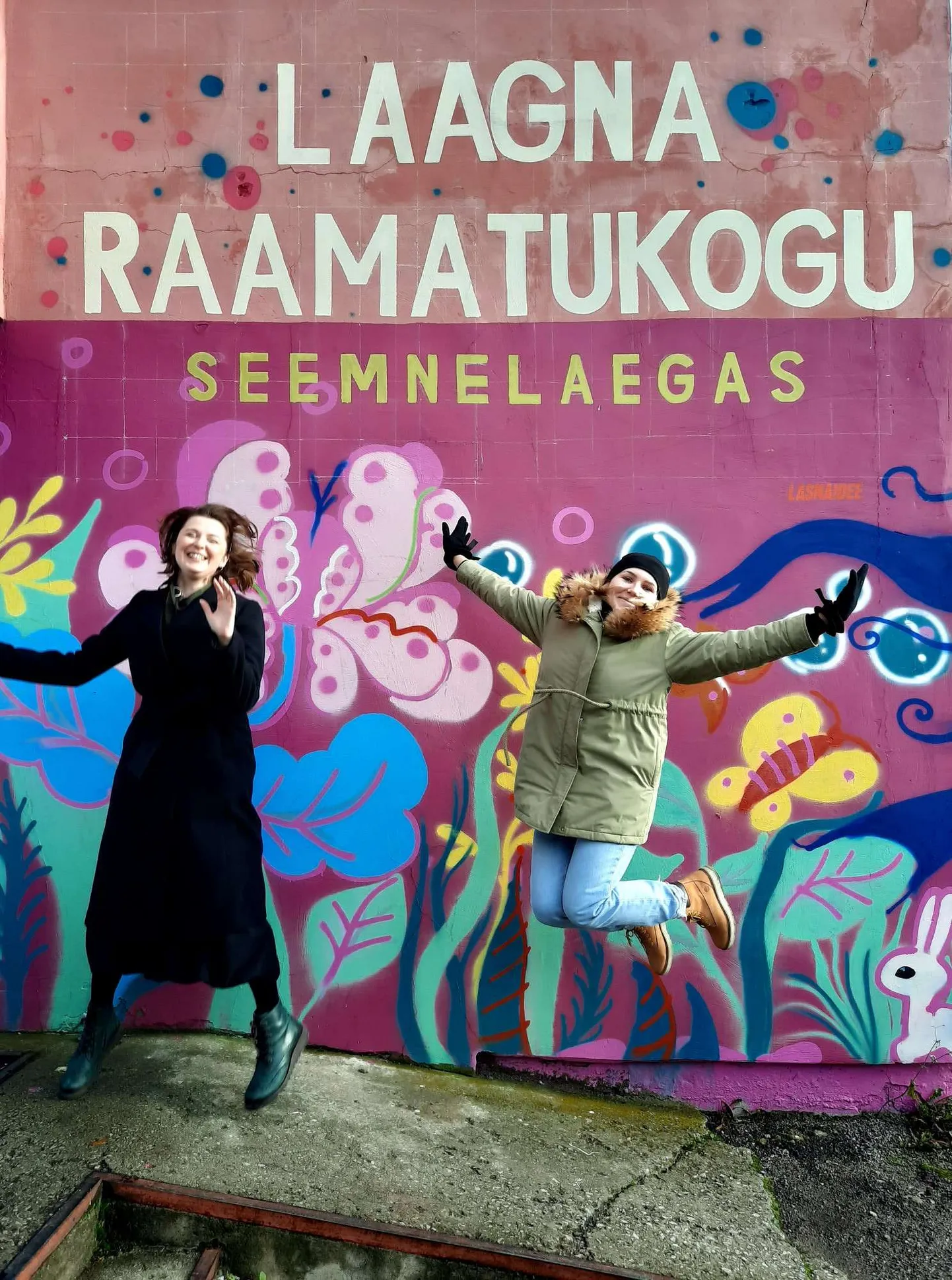 Laagna raamatukogu töötajad.