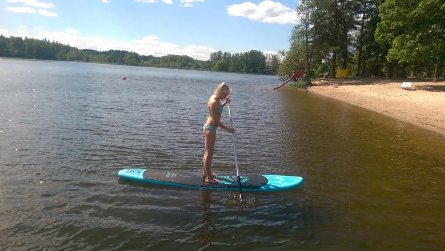 Aurosurf Pühajärvel.