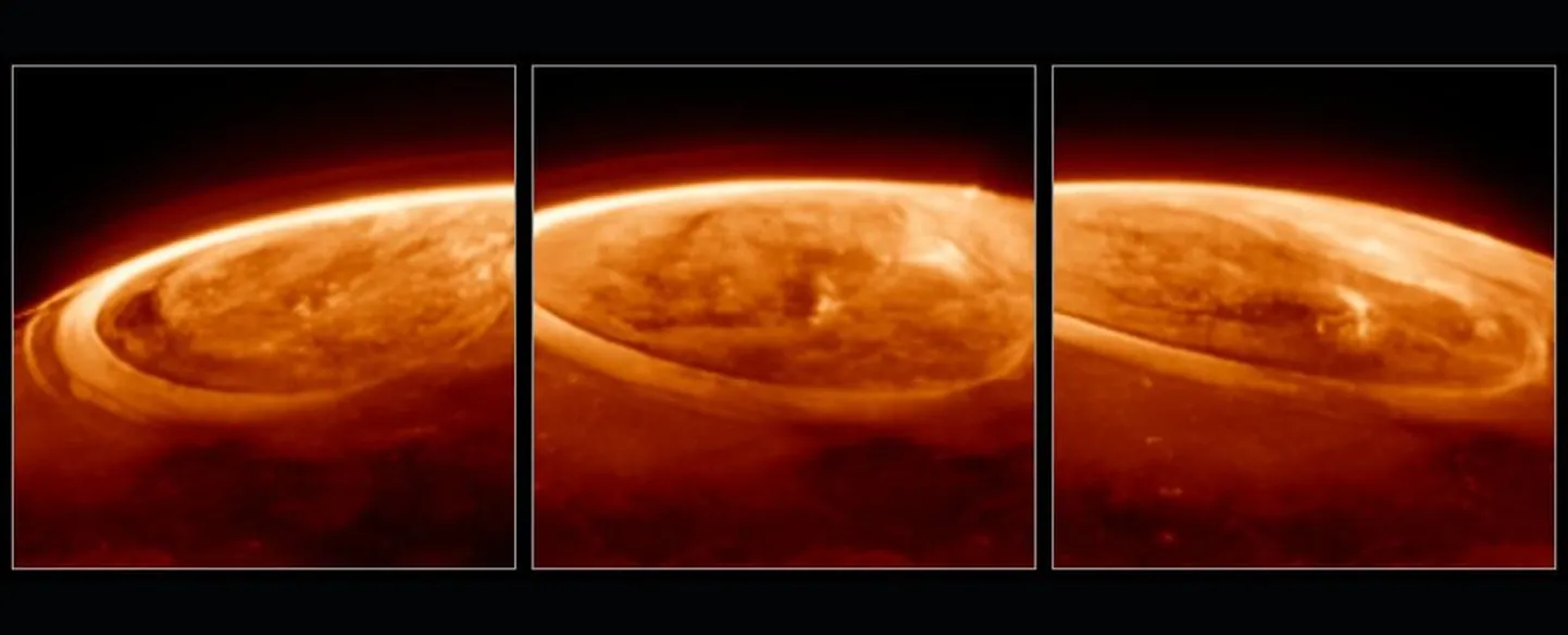 James Webbi kosmoseteleskoop jäädvustas Jupiteri võimsad ja pidevad virmalised.