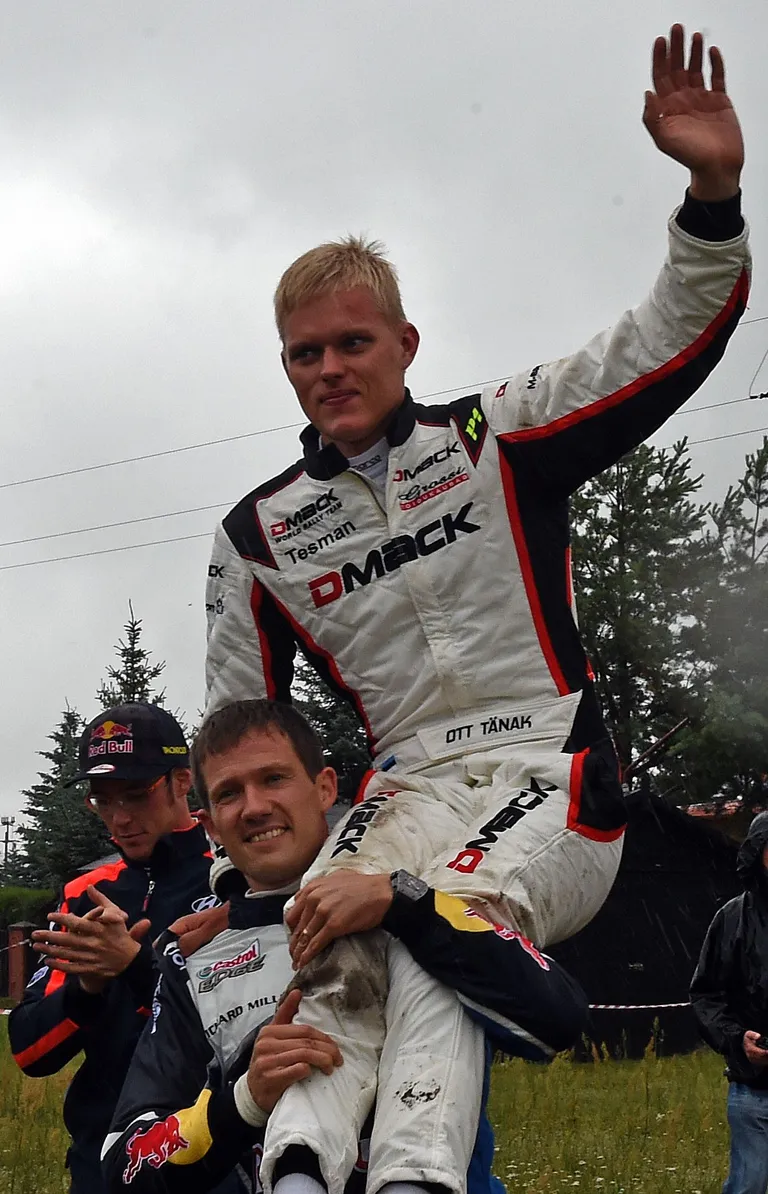 Sebastien Ogier ja Ott Tänak Poolas. Foto: