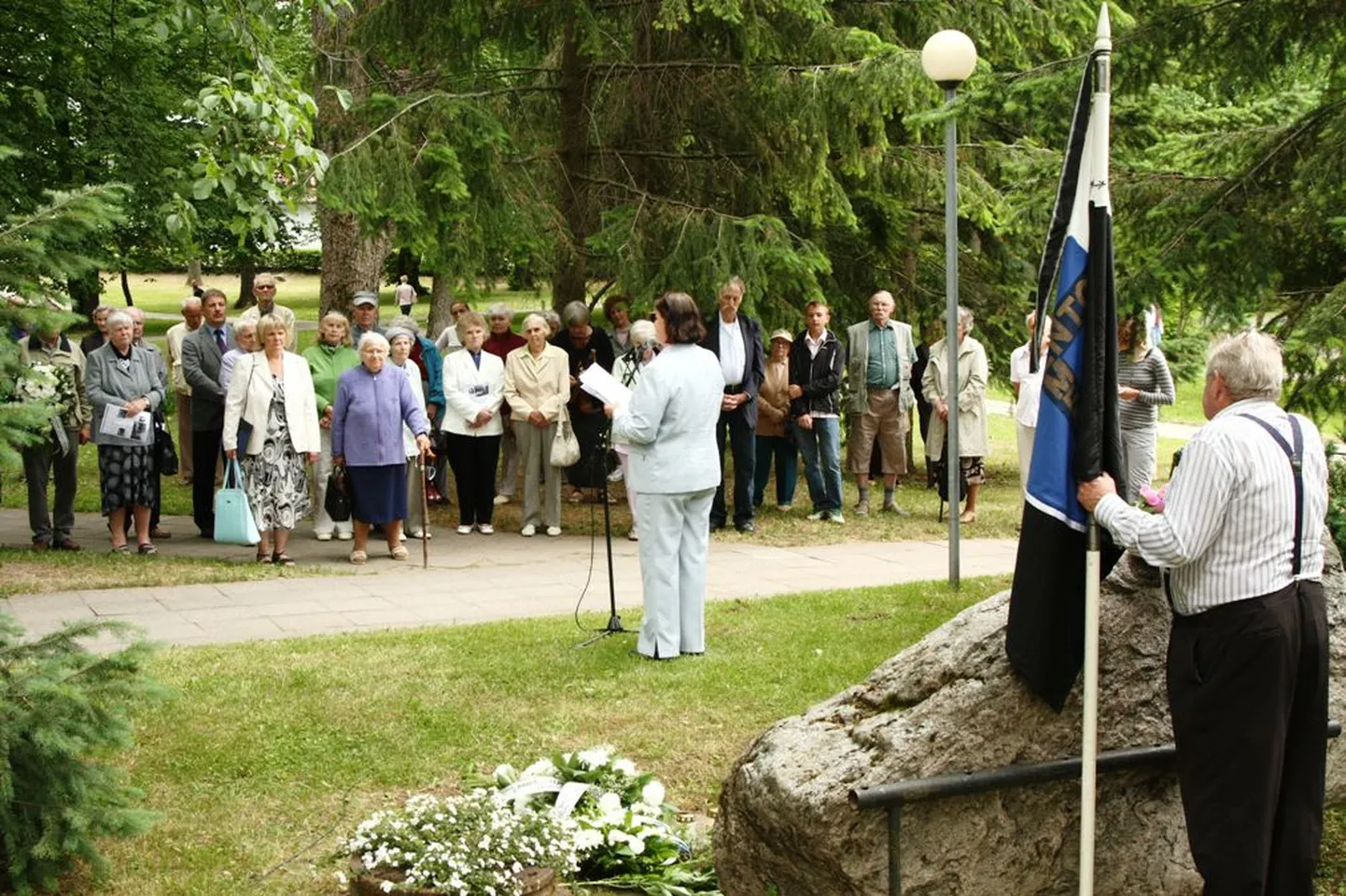 Mälestuskogunemine Valgas