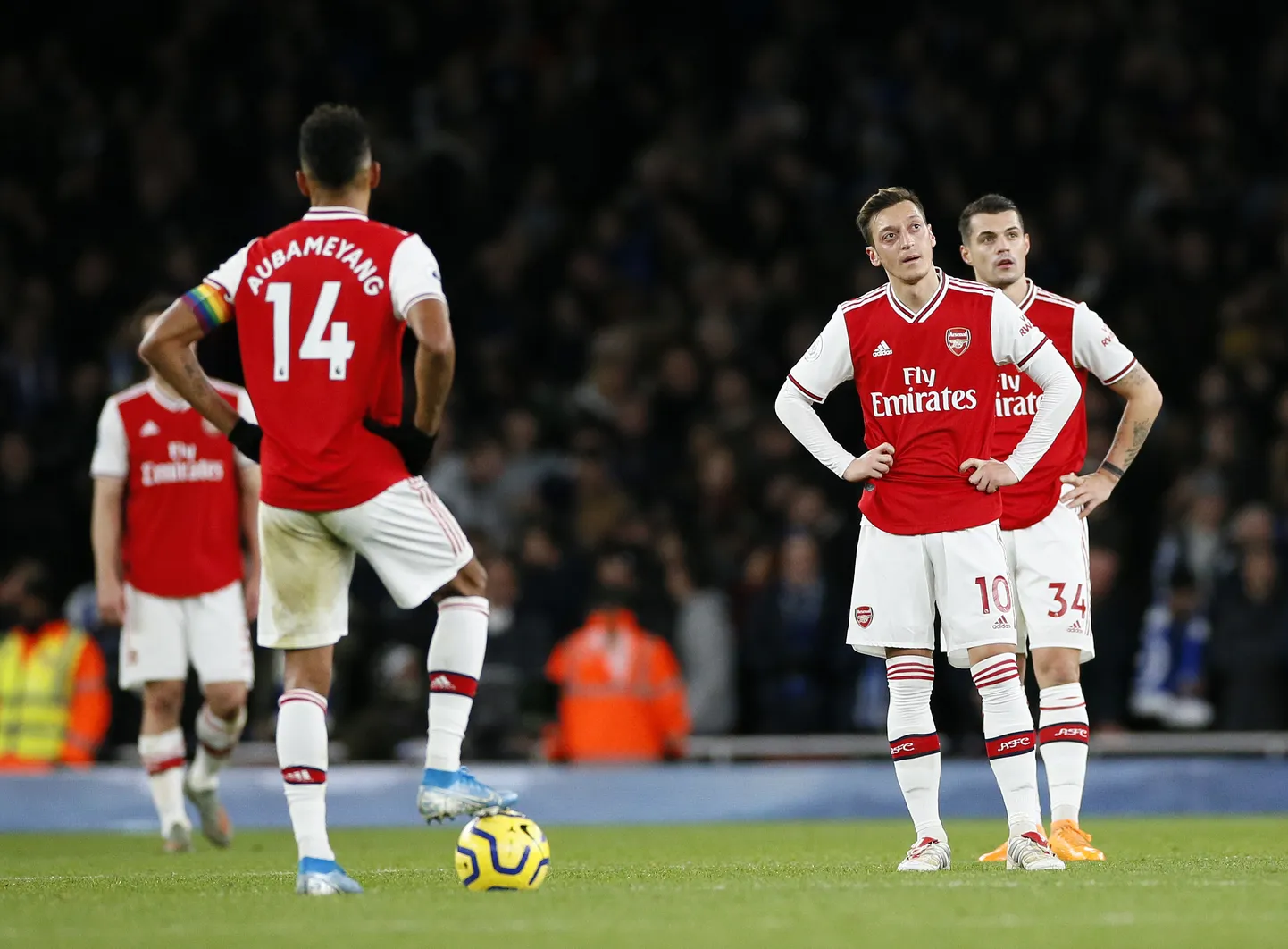 Londoni Arsenali mängijad.
