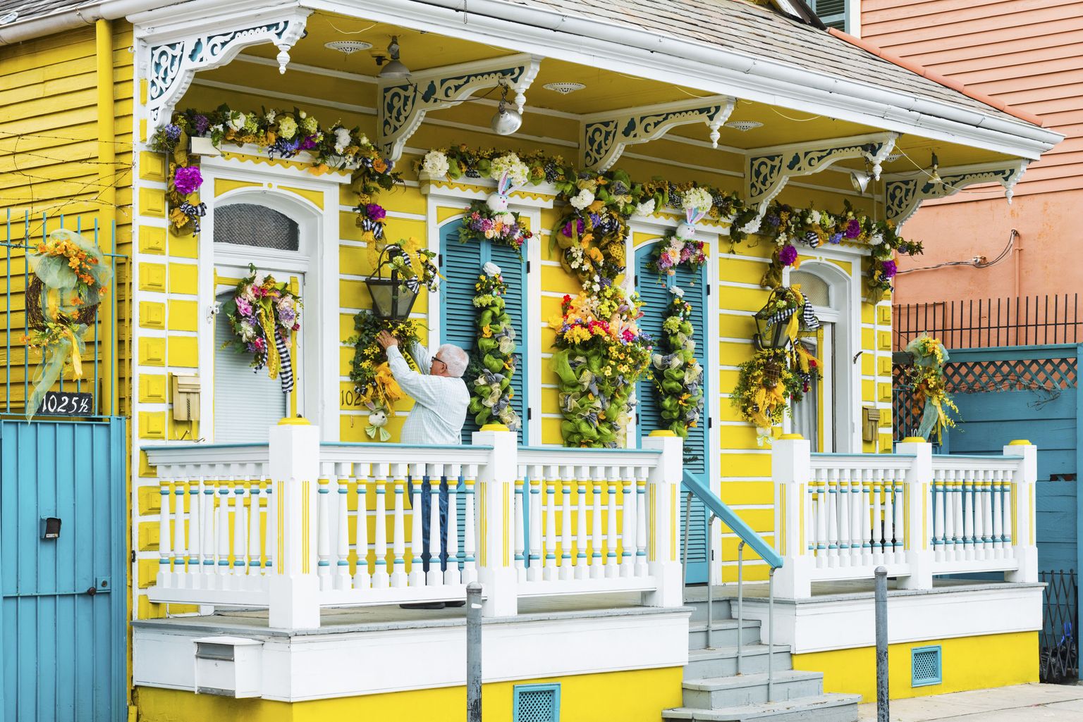Värviline kodu USAs New Orleansis.
