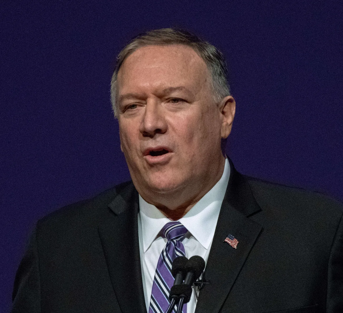 USA välisminister Mike Pompeo 6. septembril Kansase osariigis kõnet pidamas.