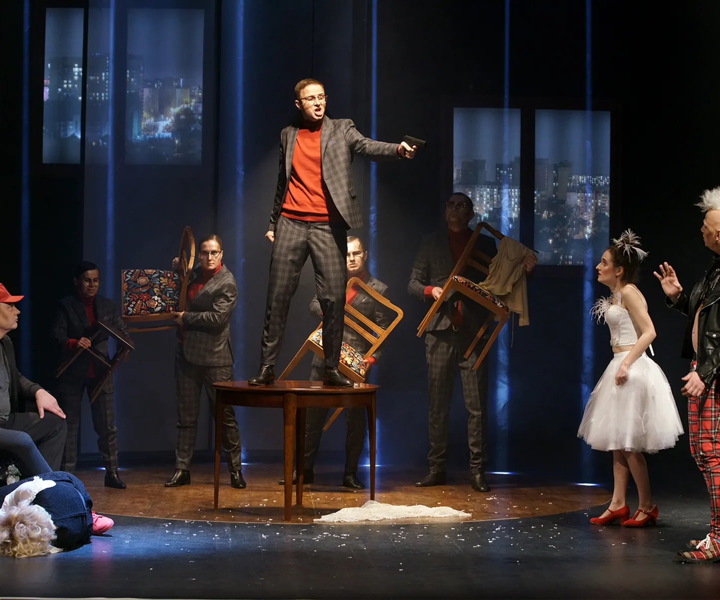 Foto: Varssavi Kammerooper, stseen ooperist «Tango»