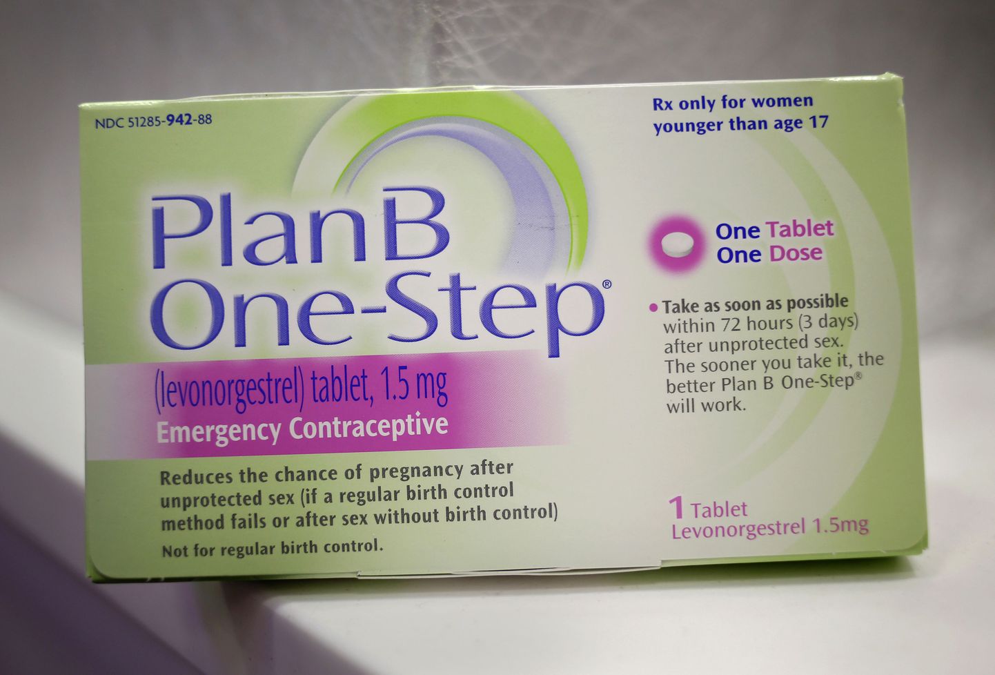 Plan B One-Step rasestumisvastased tabletid.