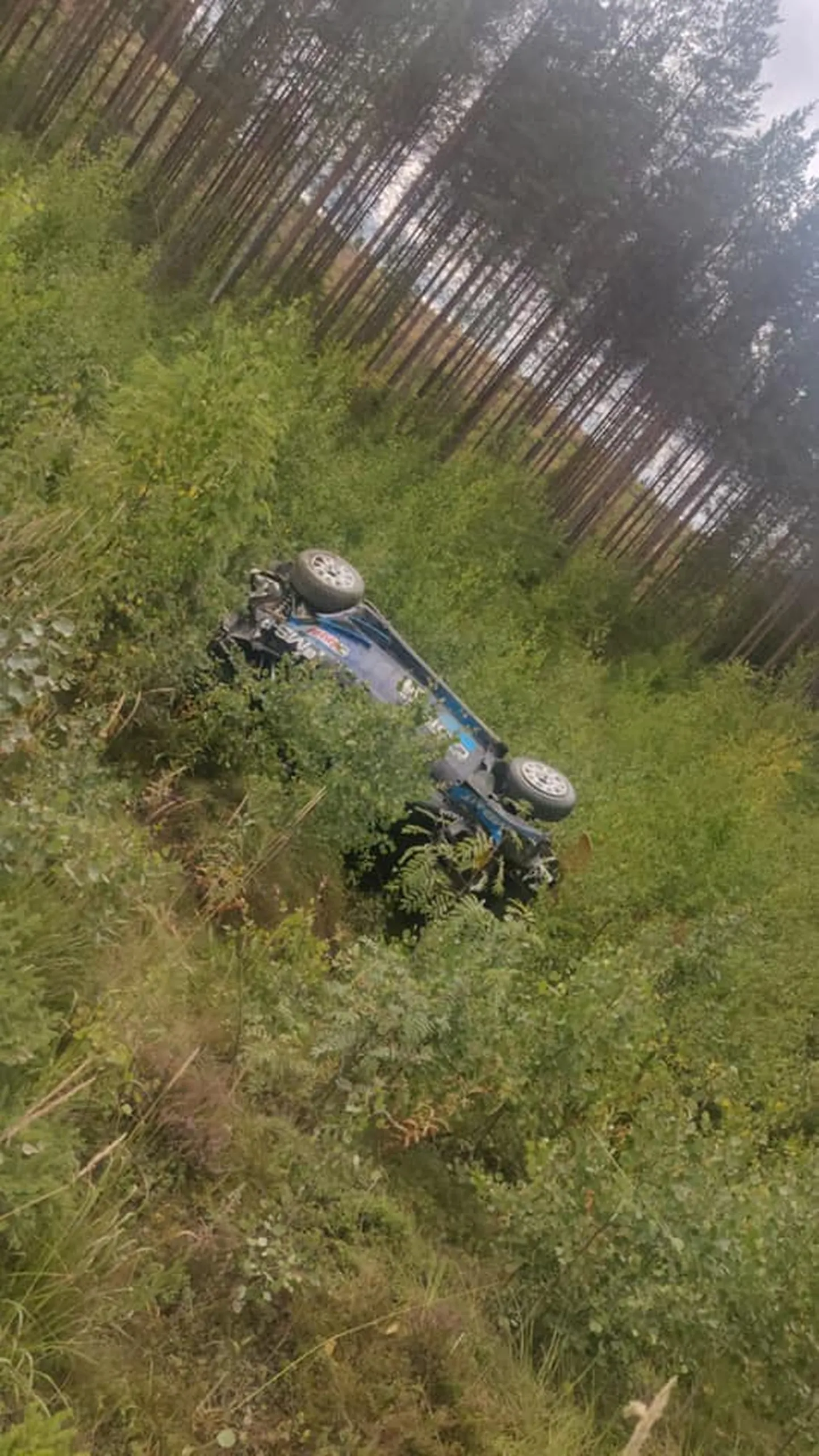 Auto pärast avariid.