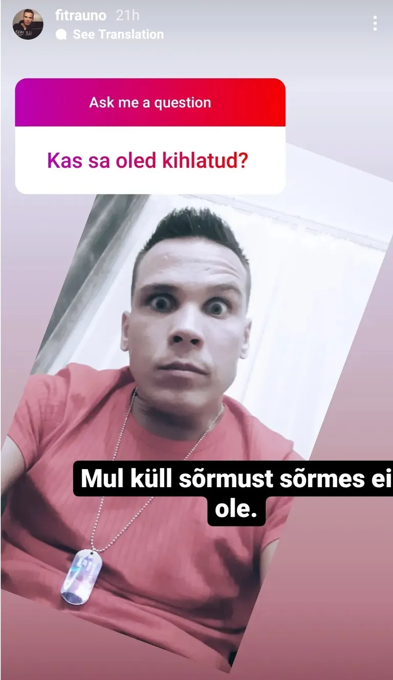 Rauno Liiva jäi kihluse osas salapäraseks.