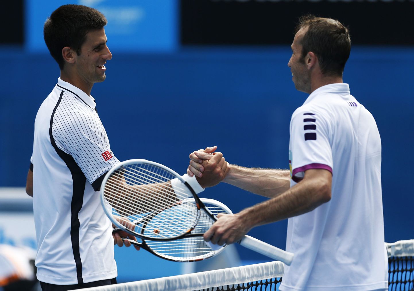 Novak Djokovic (vasakul) alistas 3. ringis Radek Stepaneki.