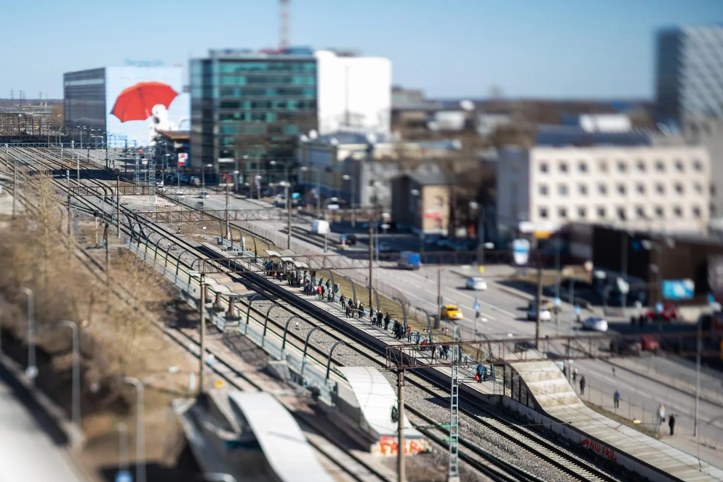 Eesti Raudtee ja Rail Baltic saavad Ülemistele tulevikus mõlemad võrdselt kolm paari rööpaid, esimesed Vene ja teised Euroopa Laiusega. FOTO: EERO VABAMÄGI