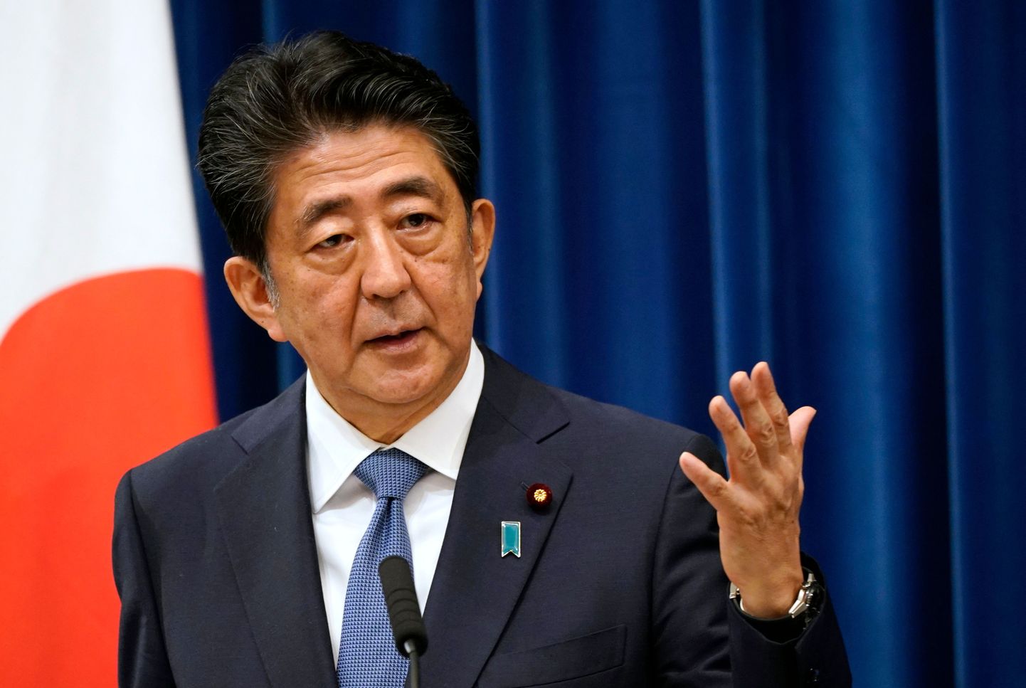 Japānas bijušais premjerministrs Sindzo Abe.