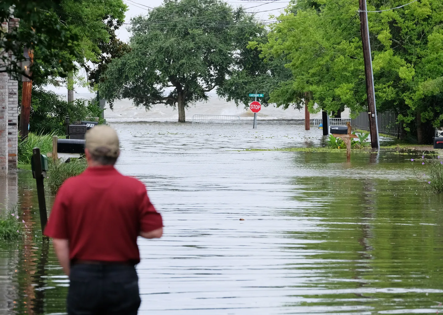 Последствия шторма Барри в Луизиане.