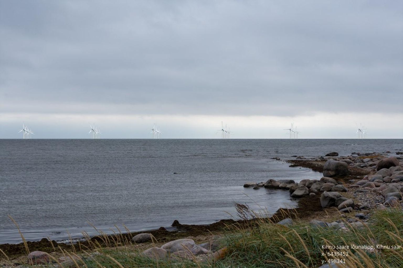 Vaade tuu­likupargile Kihnu saare lõuna­tipust, kui tuugenid saavad olema 15megavatise võimsusega.