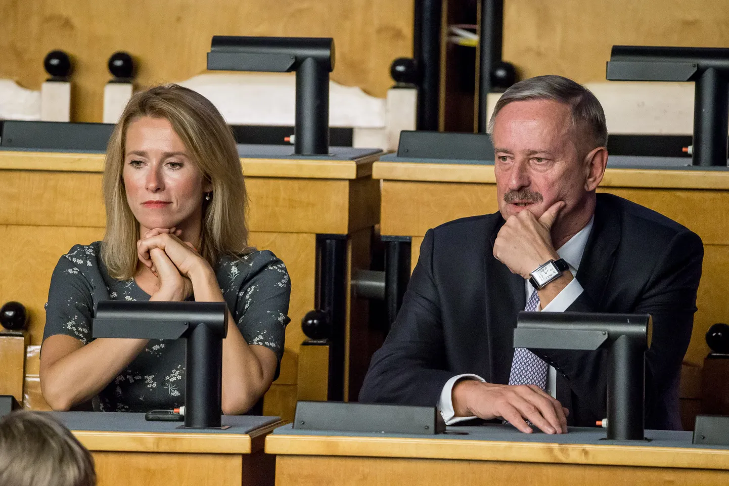 Kaja Kallas ja Siim Kallas presidendivalimiste III vooru ajal.