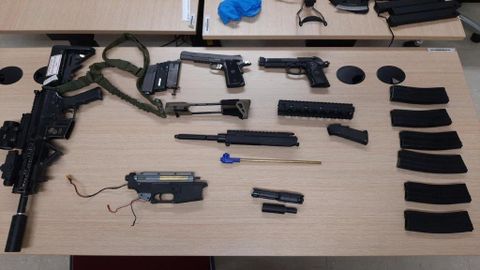 Немецкая полиция нашла в машине членов эстонского мотоклуба множество оружия
