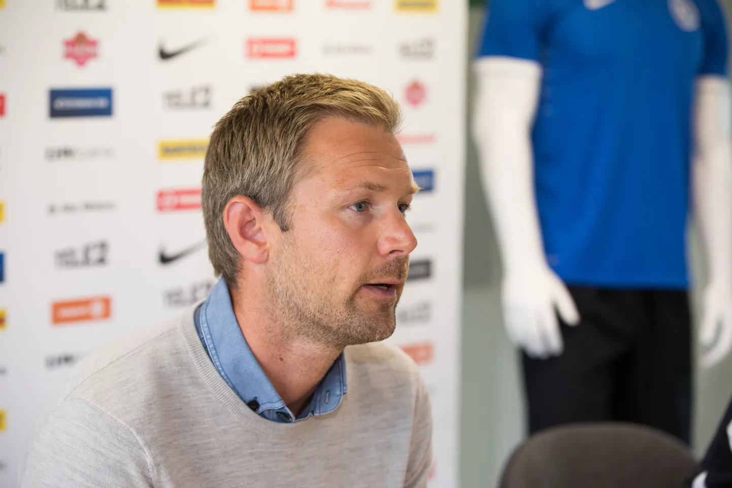 Eesti jalgpallikoondise peatreener Magnus Pehrsson.