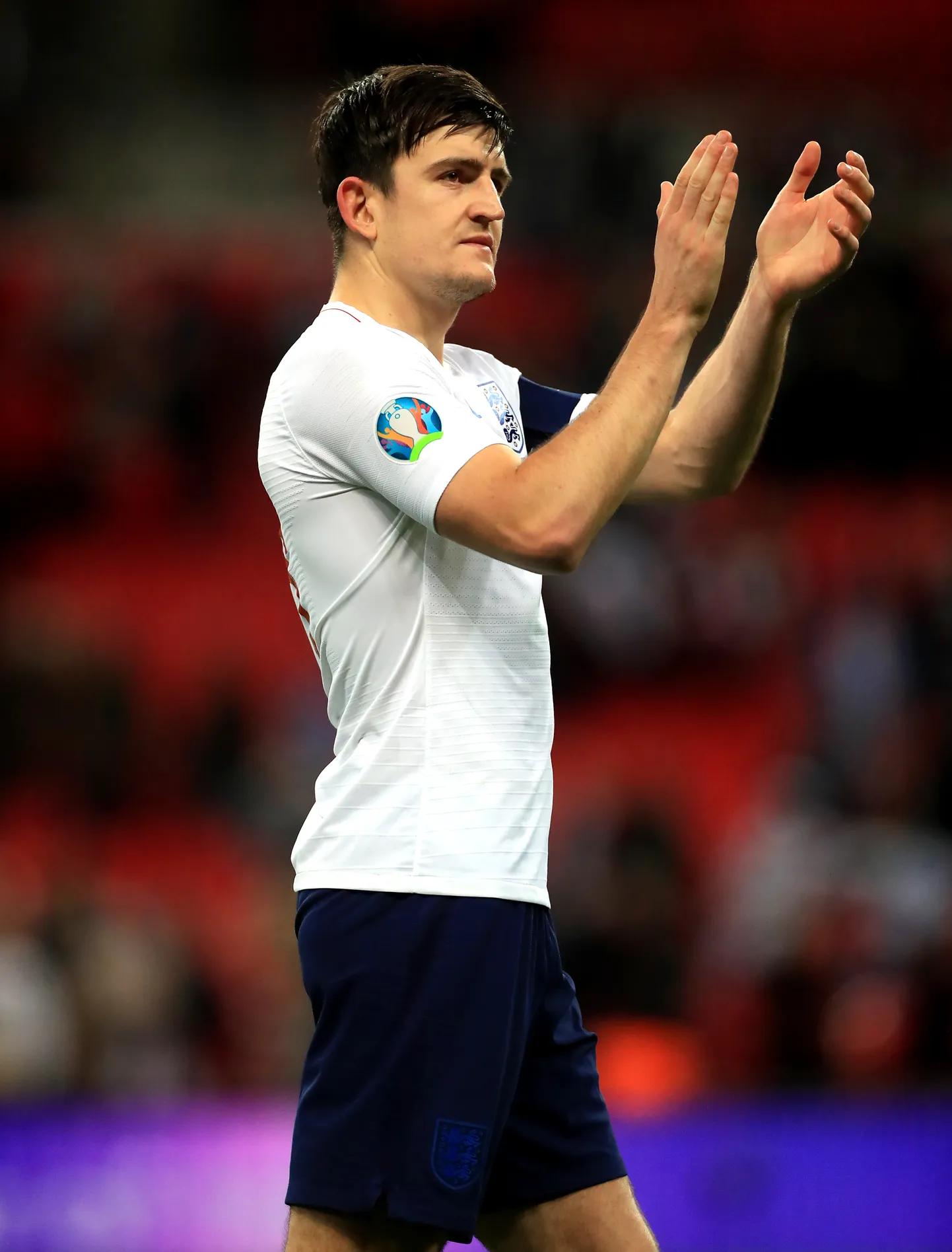 Inglise jalgpallikoondise kaitsemängija ja Manchester Unitedi kapten Harry Maguire 2019