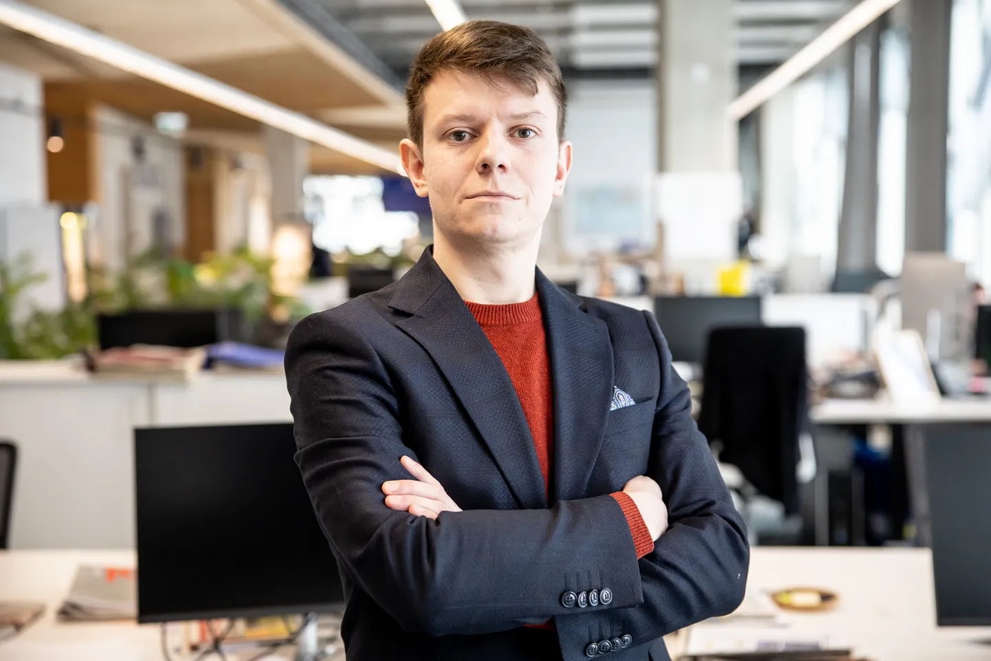 23.02.2023 Tallinn Ajakirjanduskooli õpilane Taavi Hark. Foto: Sander Ilvest, Postimees