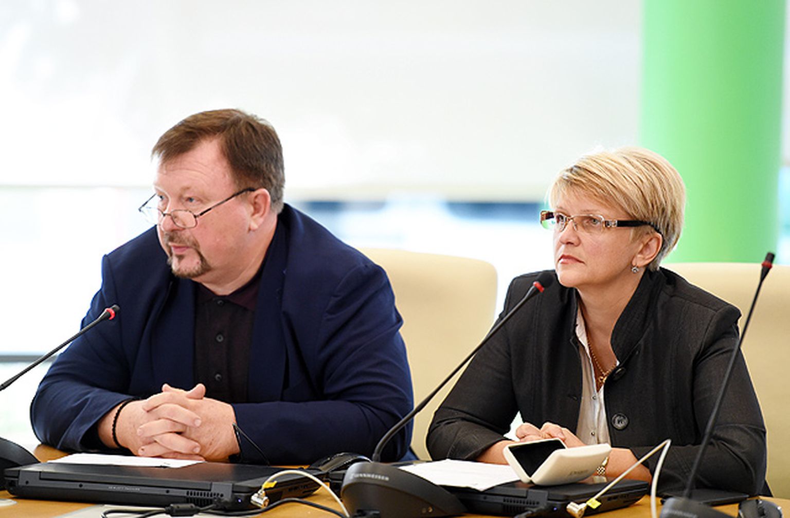 Jūrmalas domes deputāti Larisa Loskutova un Boriss Doņņikovs