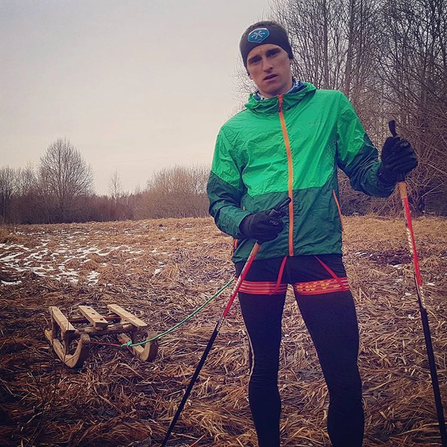 Pildil matkasportlane Joosep Tammemäe.
