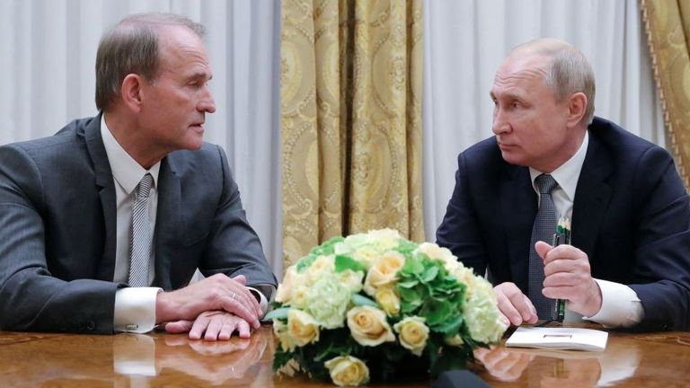 Путин и Медведчук в июле 2019 года