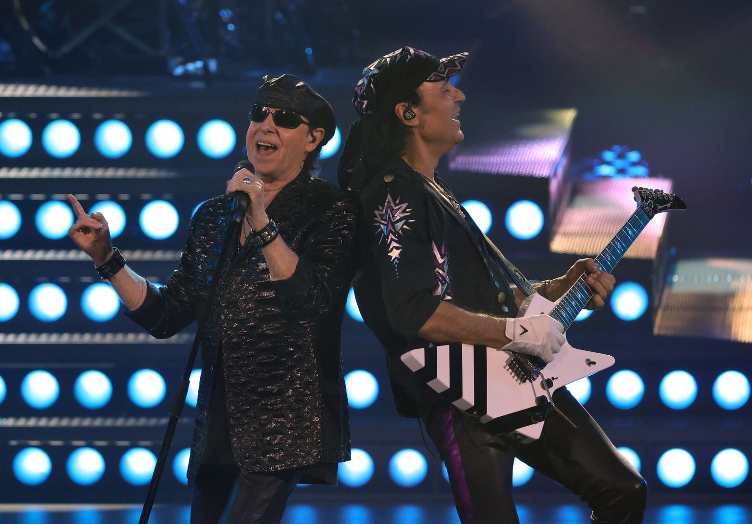 LAS VEGAS, NEVADA - SCORPOINS Klaus Meine ja  Matthias Jabs.