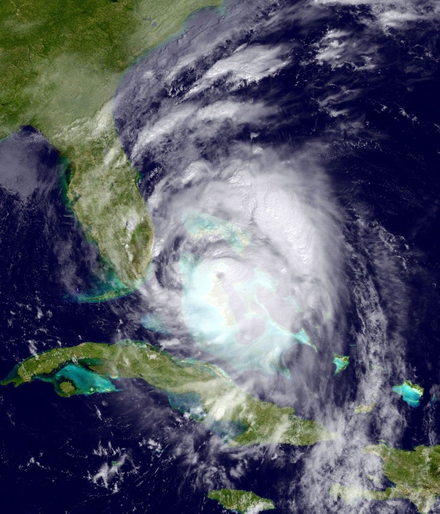 Satelliitfoto orkaanist Matthew