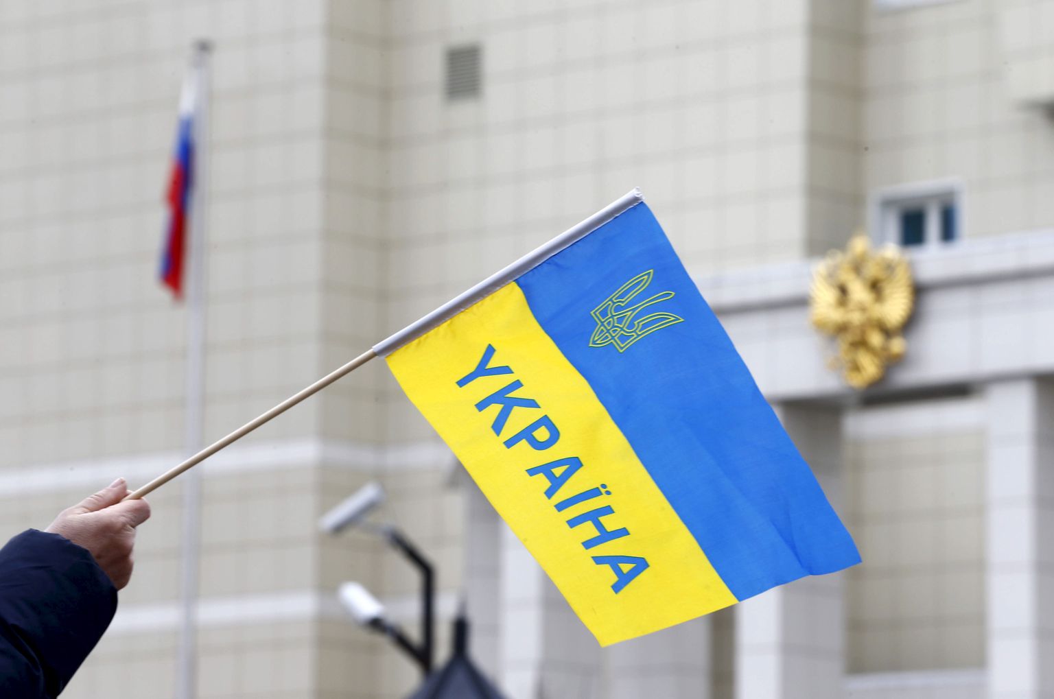 Флаг Украины. Иллюстративное фото.