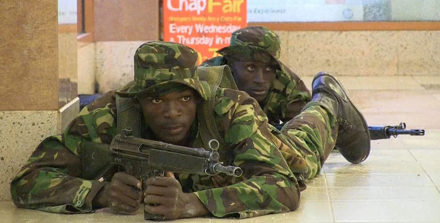 Keenia sõdurid eile Nairobis.