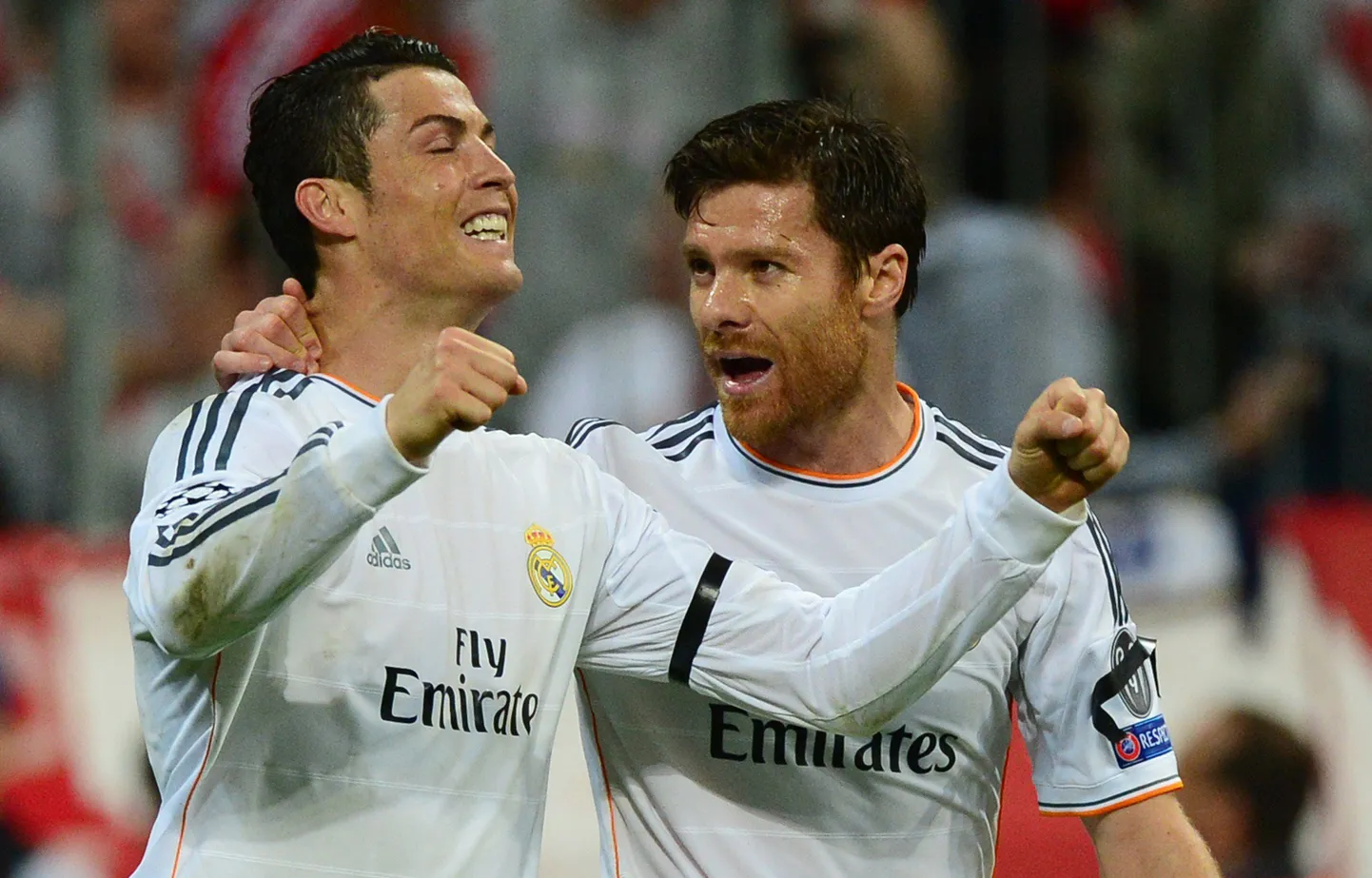Cristiano Ronaldo (vasakul) ja Xabi Alonso.