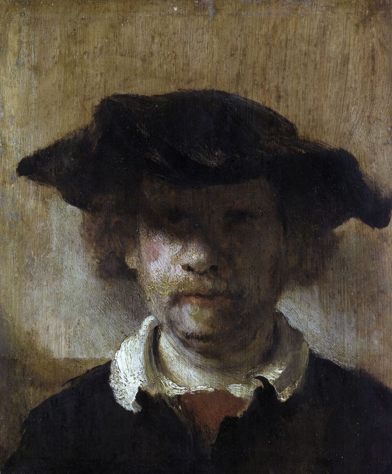 17. sajandi Hollandi kunstniku Rembrandt van Rijni enda portree 1650