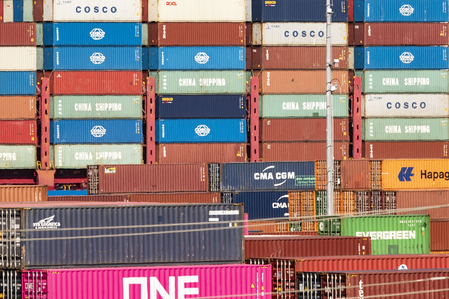 Hiinast tulnud konteinerid Los Angelese sadamas.