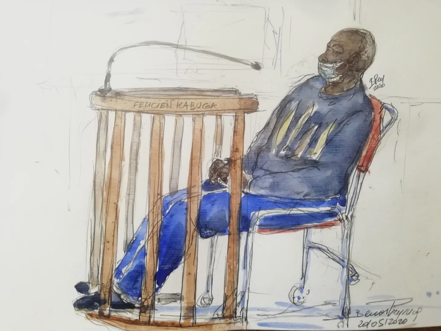 Joonistus Felicien Kabugast.