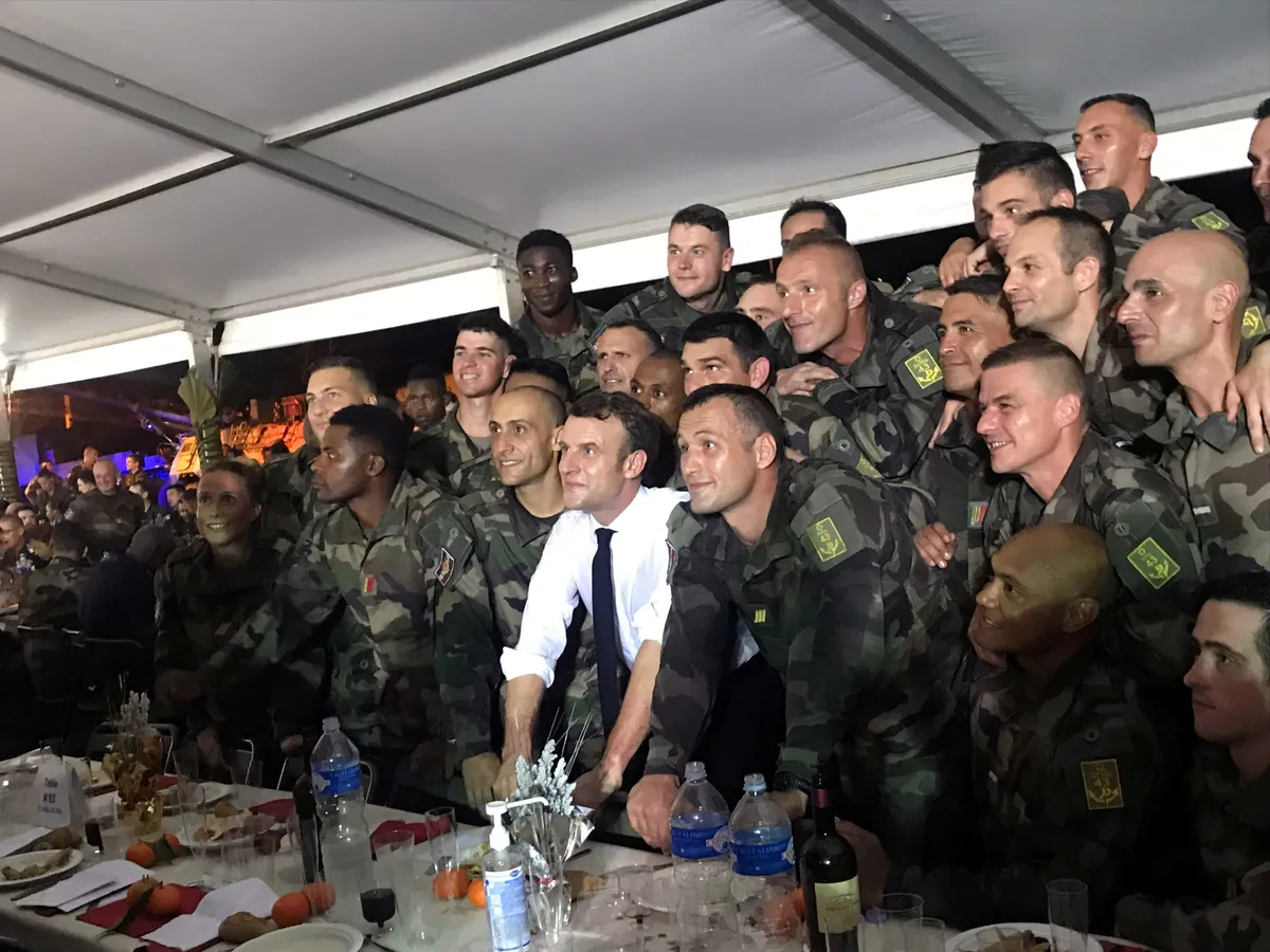 President Emmanuel Macron Abidjanis.