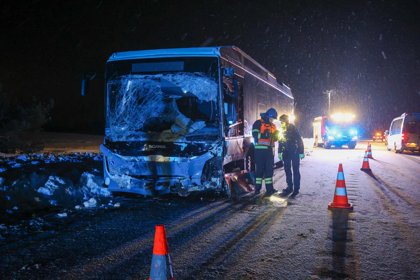 Avariipaik Jõhvi-Tartu maanteel