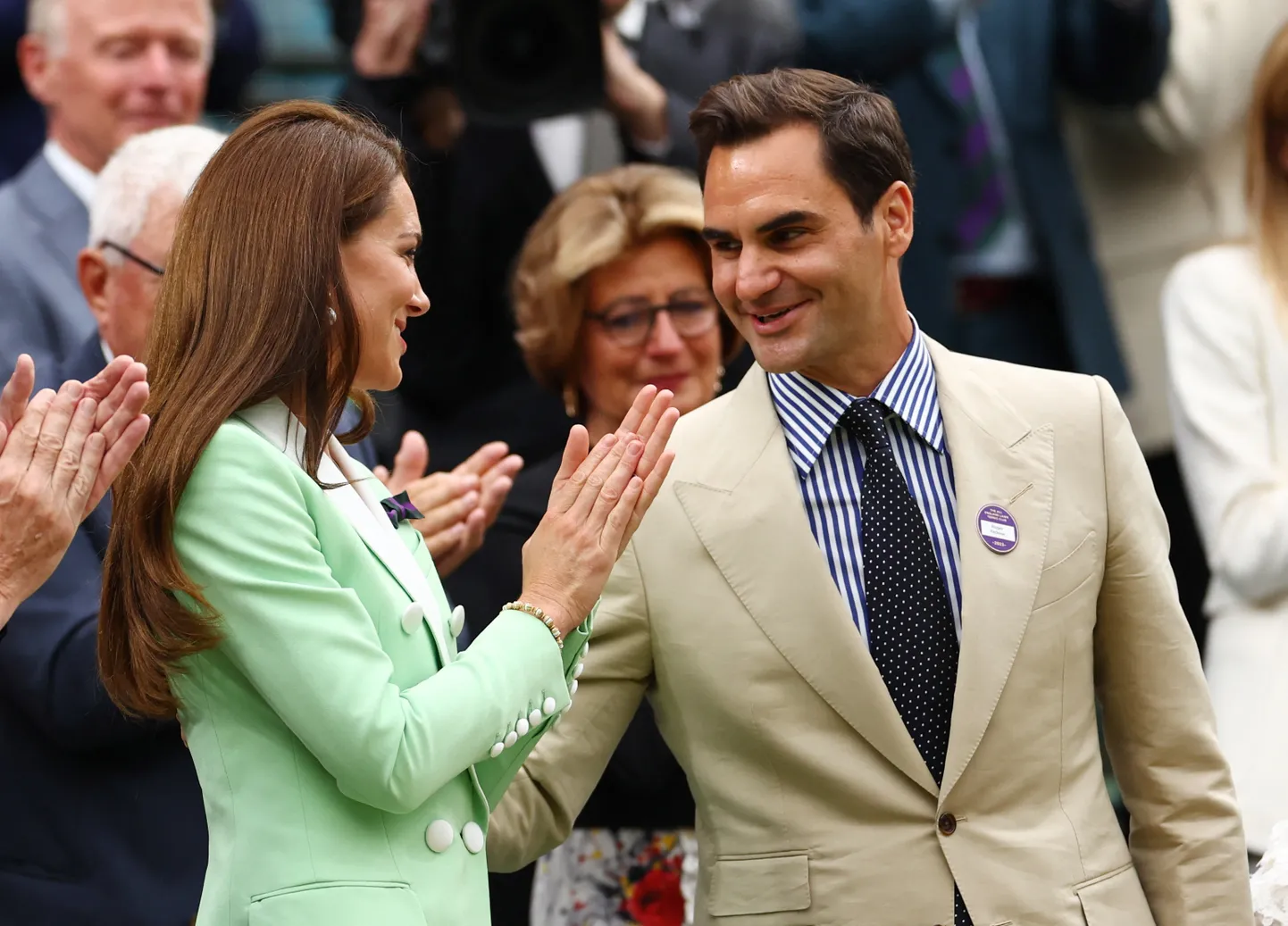 Tenniselegend Roger Federer ja Walesi printsess Catherine