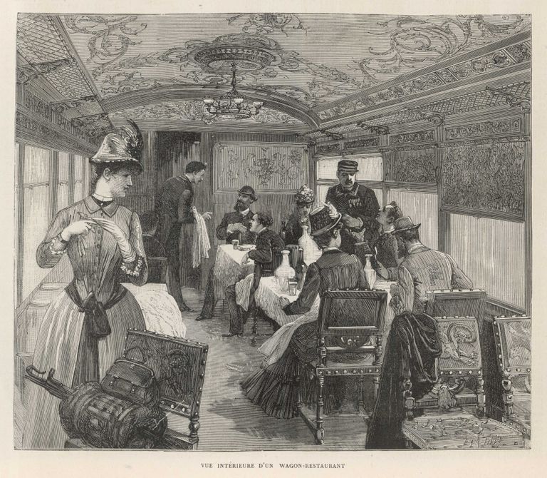 Austrumu ekspreša interjers 1884. gadā