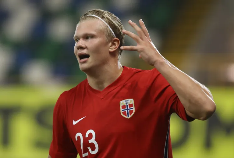 Norra jalgpallitäht Erling Braut Haaland. 