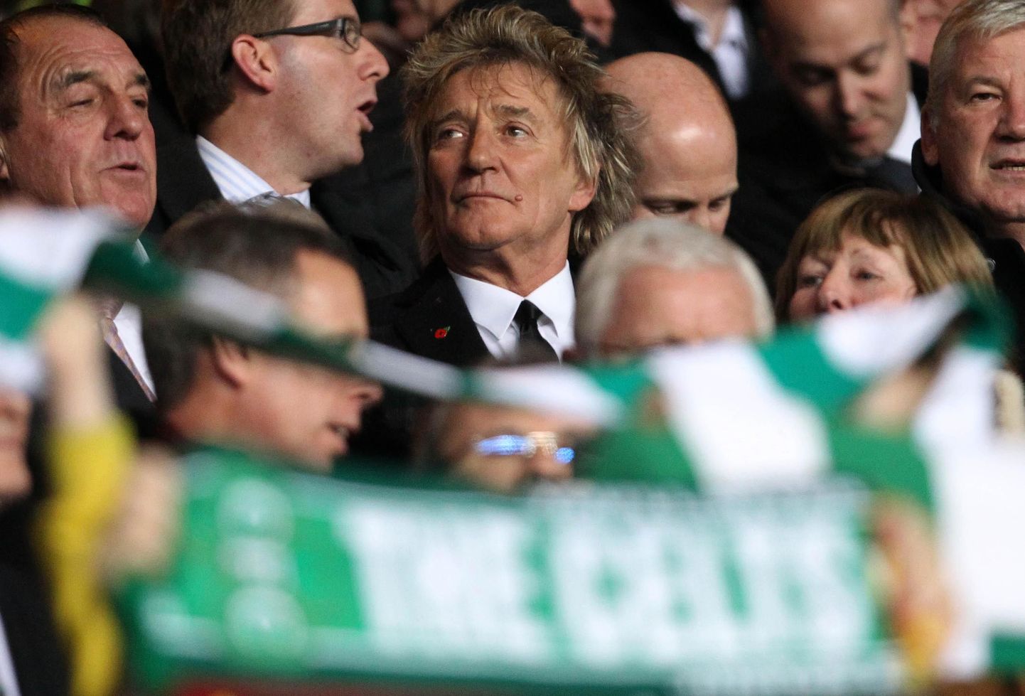 Rod Stewart jälgis eile tribüünilt, kuidas tema lemmik Glasgow Celtic alistas FC Barcelona.