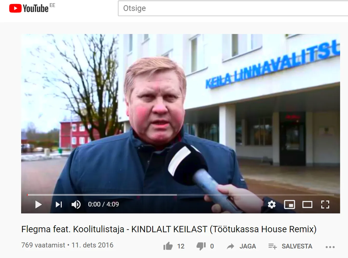 Iga muusik peab kuskilt alustama. Flegma ja Koolitulistaja 2016. aasta laul.