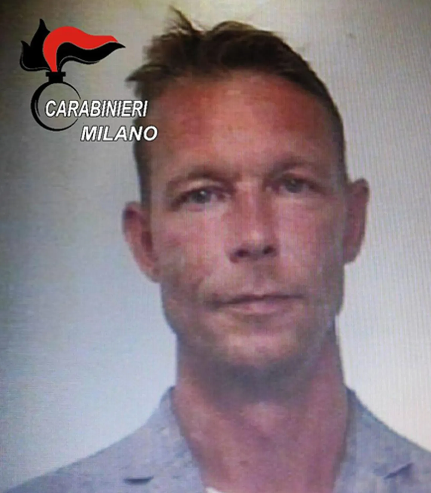 Christian Brückner  Itaalia Milano politsei fotol 2018. Ta peeti Itaalias narkomüügis kahtlustatuna kinni