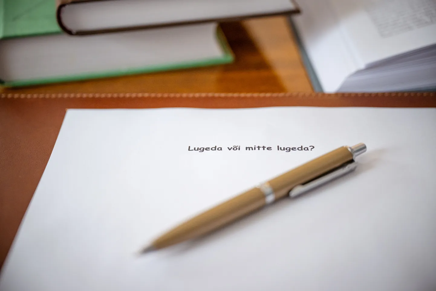 «Lugeda või mitte lugeda?»