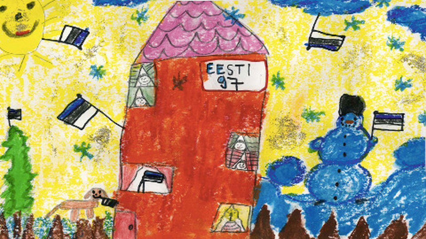 6aastane Lota-Liisa Kivipalu jagab teistega oma rõõmu, et tema kodu ja kodumaa on nii ilus.