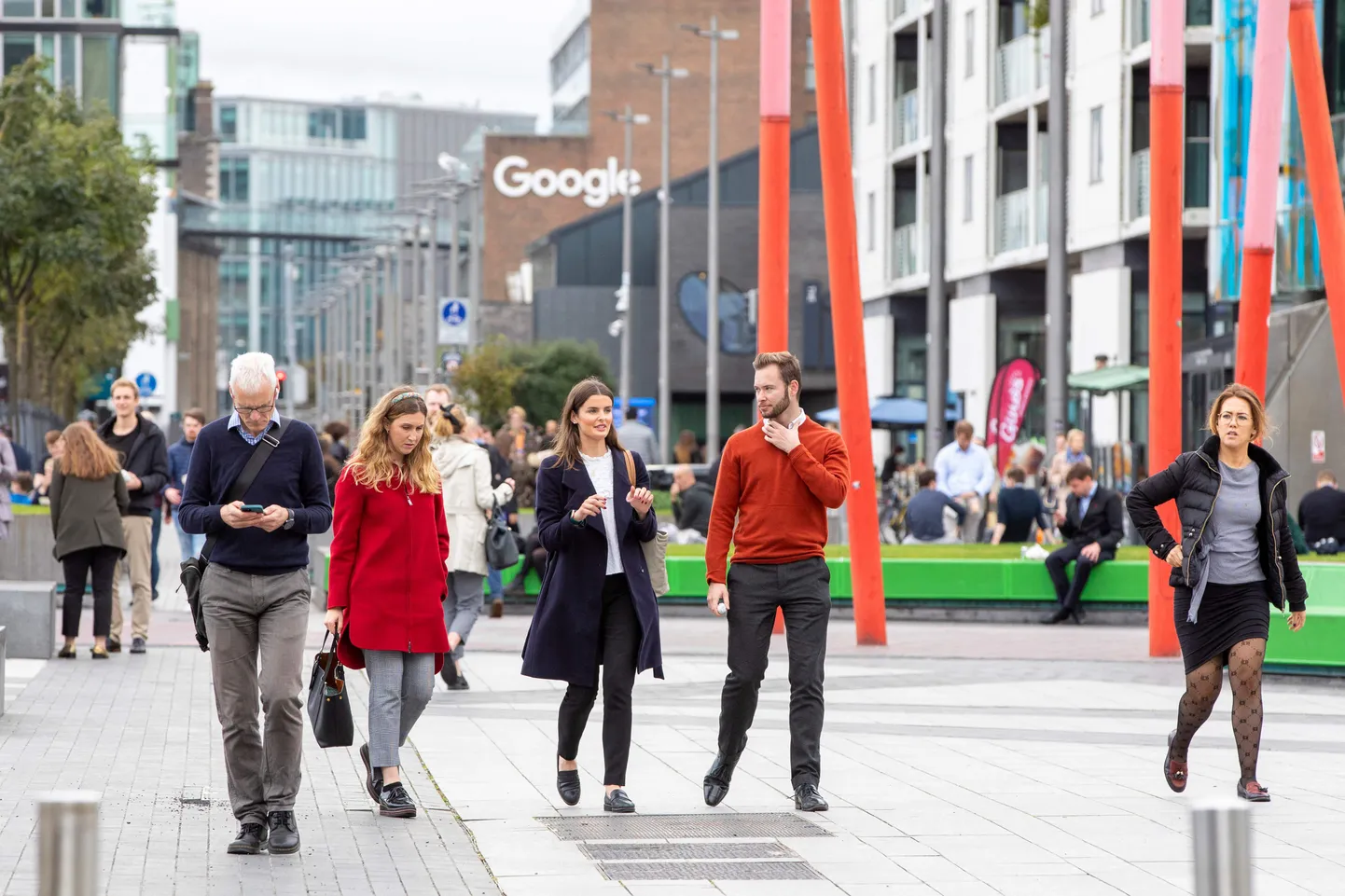 Google'il on mitmeid kontoreid üle kogu maailma. Pildil on näha Dublinis asuvat kontorit.