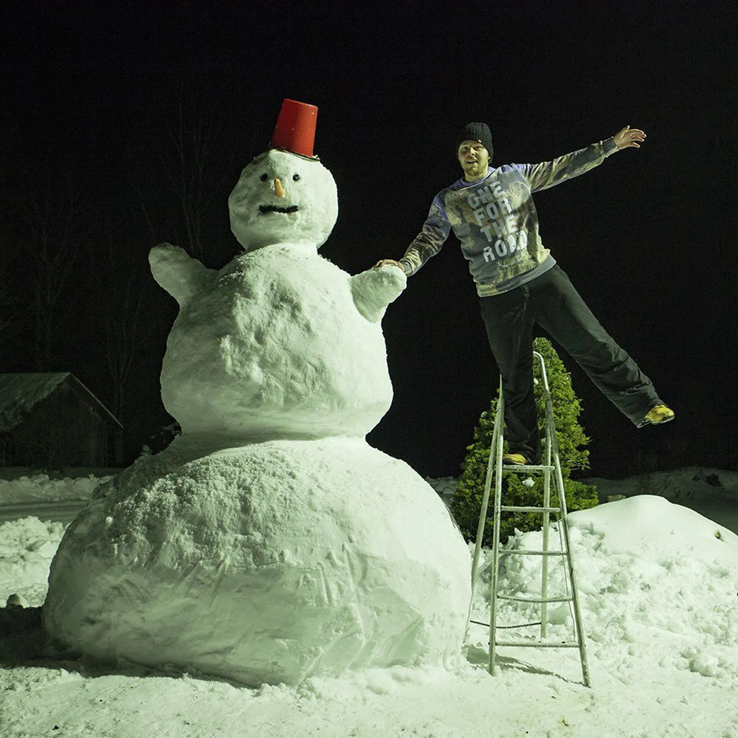 Karl Adami meisterdatud lumememm.