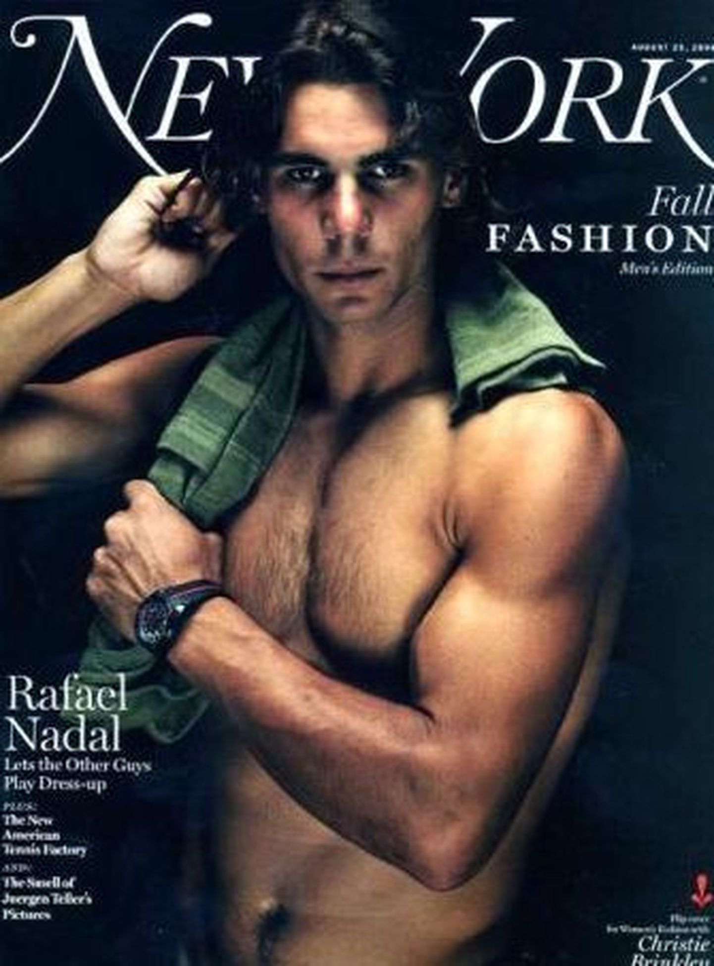 Rafael Nadal ajakirja New York esikaanel
