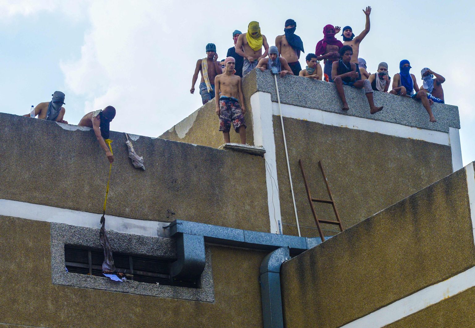 Venezuela vangid mässamas