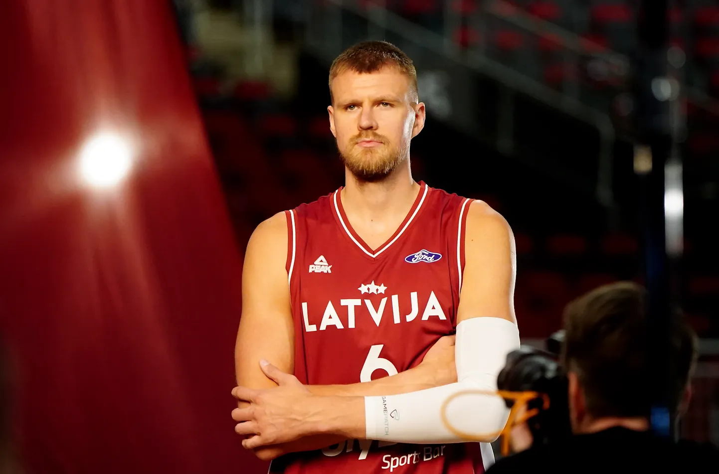 Latvijas vīriešu basketbola valstsvienības spēlētājs Kristaps Porziņģis