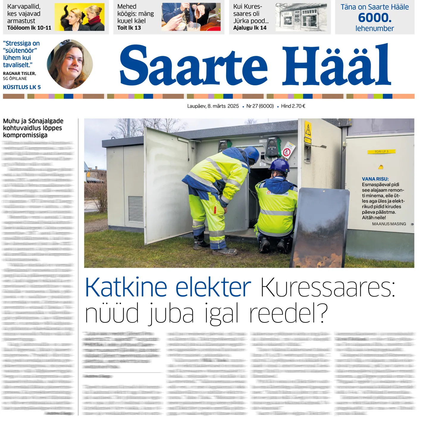8. märtsi 2025 Saarte Hääl.